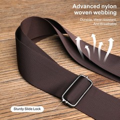 Aisin Gioro Rifles Slings, 2″ Wide Weave Cotton Gun Slings with Large, Brown