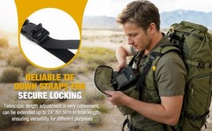 Tactical MOLLE/PALS Backpack Attachment Straps – Adjustable G-Hook Tie Downs,…