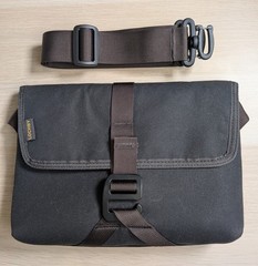 Lochby Field Sling Bumblebee Gray Waxed Canvas EDC Carry Bag Water Resistant