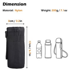 Tactical Molle Water Bottle Pouch Bag Outdoor Hiking Kettle Carrier Bag Holder