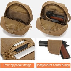 Sling Bag EDC Shoulder Bag Tactical Crossbody Concealed Carry Bag Men Chest Pack