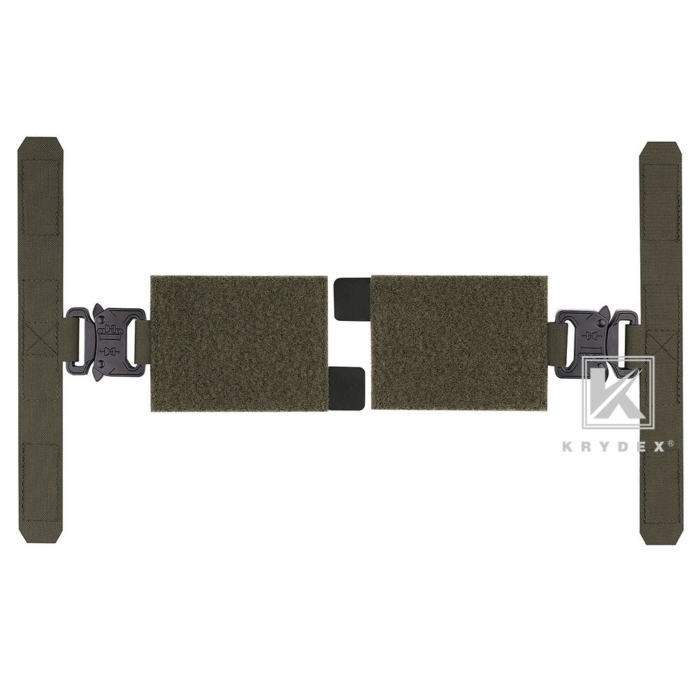 KRYDEX Quick Release Metal Buckle Cummerbund Adapters for Armor Vest RangerGreen