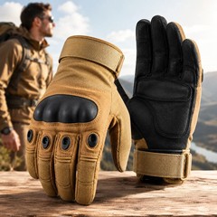 Tactical Fingerless Gloves for Men & Military Combat Shooting Half-Finger Gloves