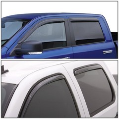 Dna Motoring Set Of 4 Tape-On Window Rain Guards Compatible 2005-2014 Tacoma