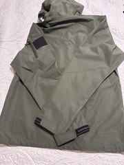 BAERSkin Men’s Tactical Hooded Waterproof Jacket Green Solid Polyester S