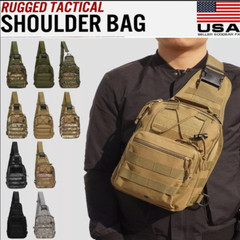 Men Outdoor Tactical Backpack Shoulder Sling Bag Chest Pack Sport Travel Hiking