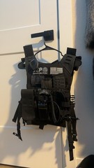 Black Nylon Tactical Plate Carrier Chest Rig Adjustable Lightweight Durable