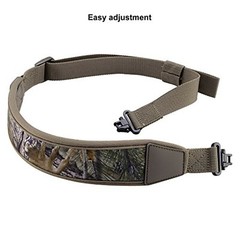 Rifle Gun Sling Camo Tan Adjustable Shoulder Strap with Swivels for Hunting New