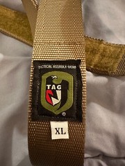 TAG Tactical Assault Gear 812531 Heavy Duty Riggers Belt, XLarge 38-40″