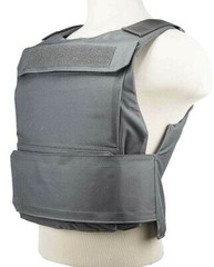 VISM Discreet Plate Carrier Vest MED-2XL w/ External Pkt Shooting Tactical GRAY