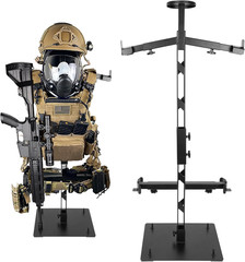 Heavy Duty Steel Tactical Gear Stand – Adjustable Organizer for Gear Display