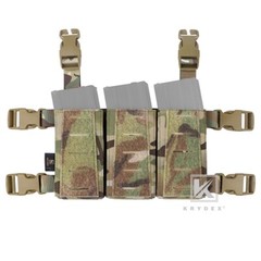 KRYDEX Triple .223 5.56 Magazine Pouch Tactical Placard with Kydex Insert Camo
