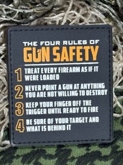 PvC Gun Safety Morale Tactical Hook And Loop Patch High Quality 3d