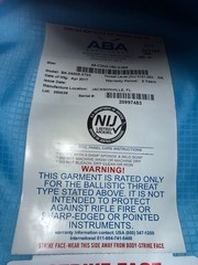Body Armor Vest with Plates Level IIIA 04/2017