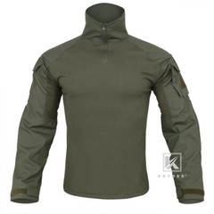 KRYDEX Gen3 Combat Shirt Tops Army Uniform with Tactical Elbow Pads Ranger Green