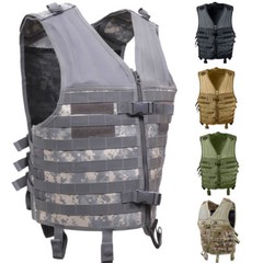 Tactical Assault Vest Camo MOLLE Military Army Modular Paintball Airsoft Hunting