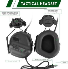 Tactical Helmet with Headset,4In1 Upgraded Adjustable with Helmet Cover for Airs