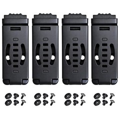 4-Pack Knife Belt Clip Holster Tactical Belt Buckle Kydex Belt Clip Universal