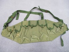 Vintage Chinese Type 56 Chicom 7.62×39 Magazine Chest Rig Olive Drab Canvas