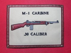 SPRINGFIELD M-1 CARBINE FULL STOCK CLOTH PATCH ABOUT 3.5 INCH