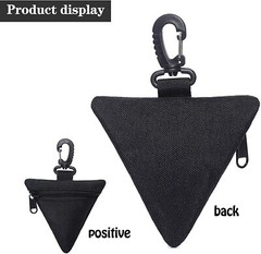 Military Gear EDC Pouches with Circle Buckle Tactical Key Case Coin Purse Wallet