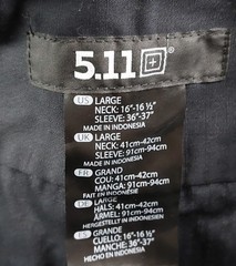 5.11 Tactical Shirt Mens Size Large Tall Midnight Navy Taclite PDU 72366 NWT