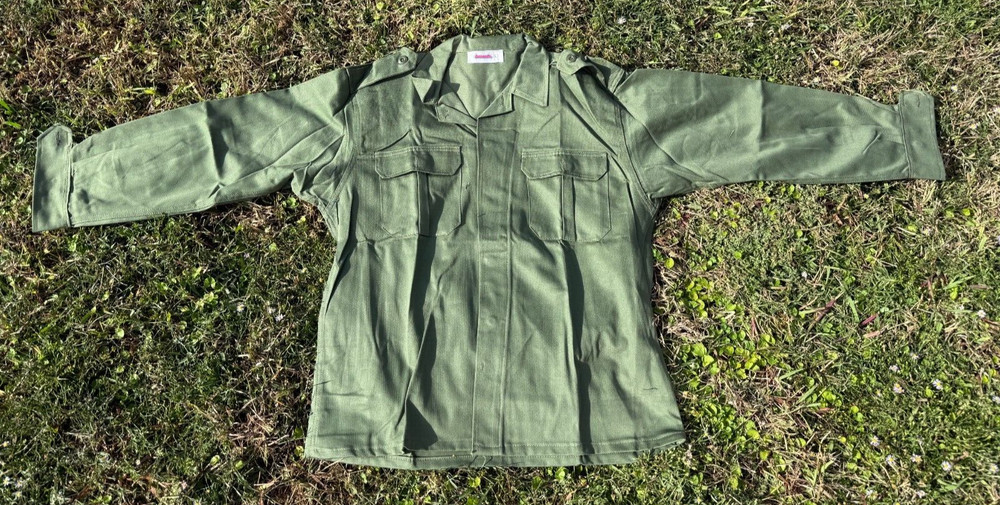 Authentic Greek Military Combat Coat BDU Shirt OD Green All Sizes NEW