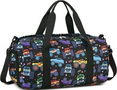 CAMTOP Kids Duffel Bag Boys Overnight Small Weekender Carry-On Tote C-Car