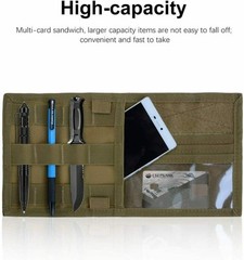 Tactical Car Sun Visor Organizer Pouch Bag Multiple Pocket Card Storage Holder