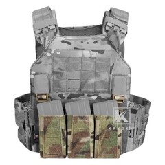 KRYDEX Triple .223 5.56 Magazine Pouch Tactical Placard with Kydex Insert Camo