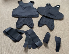 GCS WARRIOR Female Concealable Poly Cotton Armor Carrier Large Long Black