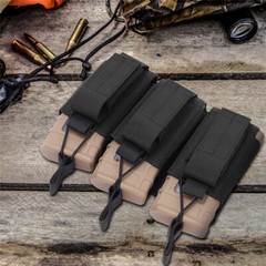 Molle Triple/Double Mag Pouch Carrier Open Top Magazine Bag for Tactical Vest