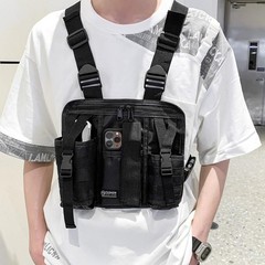 Tactical Chest Rig Streetwear Vest Bag, Unisex Adjustable Outdoor Sport Backpack