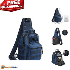 Lightweight Dark Blue Tactical Backpack – Versatile EDC Sling Bag for All Day…