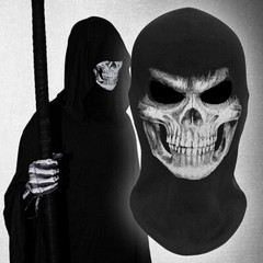 Hunting Balaclava Army Military SWAT Gear Ghost Print Face Mask Windproof Hood