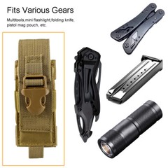 Tactical MOLLE Utility Tool Sheath Holster Organizer Mag Flashlight Pouch Holder