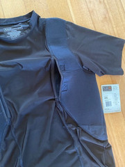 5.11 Tactical Series Holster Shirt Men 2XL Black Concealed Carry Compression NWT