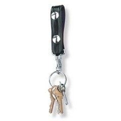 Key Strap, Black Weave, Nickel