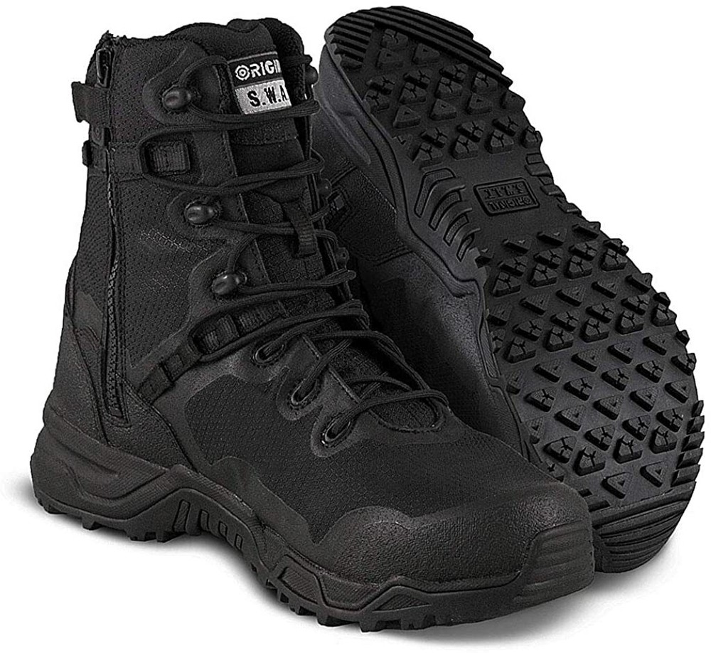 Original SWAT 177501 Alpha Fury 8″ Side Zip Tactical Boot, Lightly Used