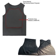 Body Armor Bulletproof Vest NIJ IIIA Stab-Proof Concealed Undershirt Security