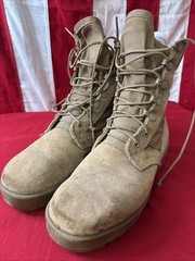 MCRAE Boots Mens 4W Combat Hot Weather Tactical Coyote Brown E338