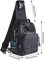 Durable Water-Resistant Tactical Bag for Hiking and Every Day Carry Essentials