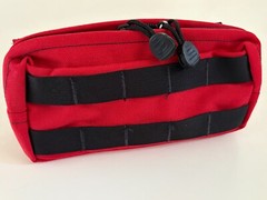 PROTECH SAFARILAND Utility Pouch TP19B Red 4’X8″ Horizontal MOLLED Double Zip