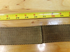 Tac Shield Belt Double Wall Webbing Coyote Brown Steel Buckle 1 3/4″ Wide Size S