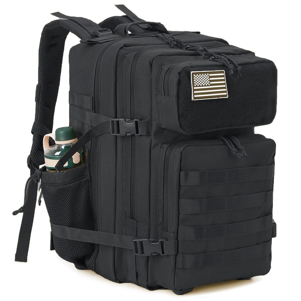 45L Tactical Backpack for Men Molle Daypack Bug Out Bag Hiking Rucksack