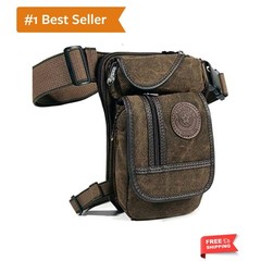 Canvas Drop Leg Bag Outdoor Waist Pack for Men Women Tactical Military Motorc…