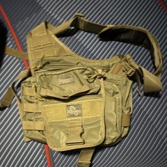 Maxpedition Green Nylon Tactical Gear Bag Zip Closure, Adjustable Strap