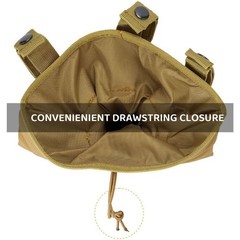 Tactical Molle Dump Pouch Drawstring Magazine Dump Bag Utility Belt Ammo Pouch