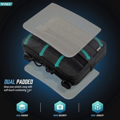 Water-Resistant Tactical Molle Utility Pouch – Clamshell Design, Black, 9.5″