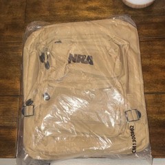 NRA Tactical Backpack Tan Nylon Zip Buckle Closure External Pockets CM1300862